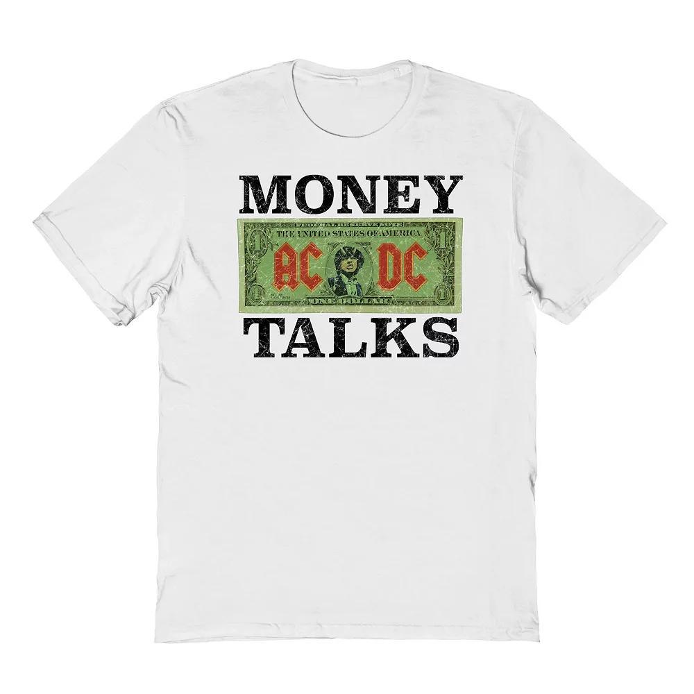 Men's Money Talks Graphic T-Shirt, Size: XL, White Product Image