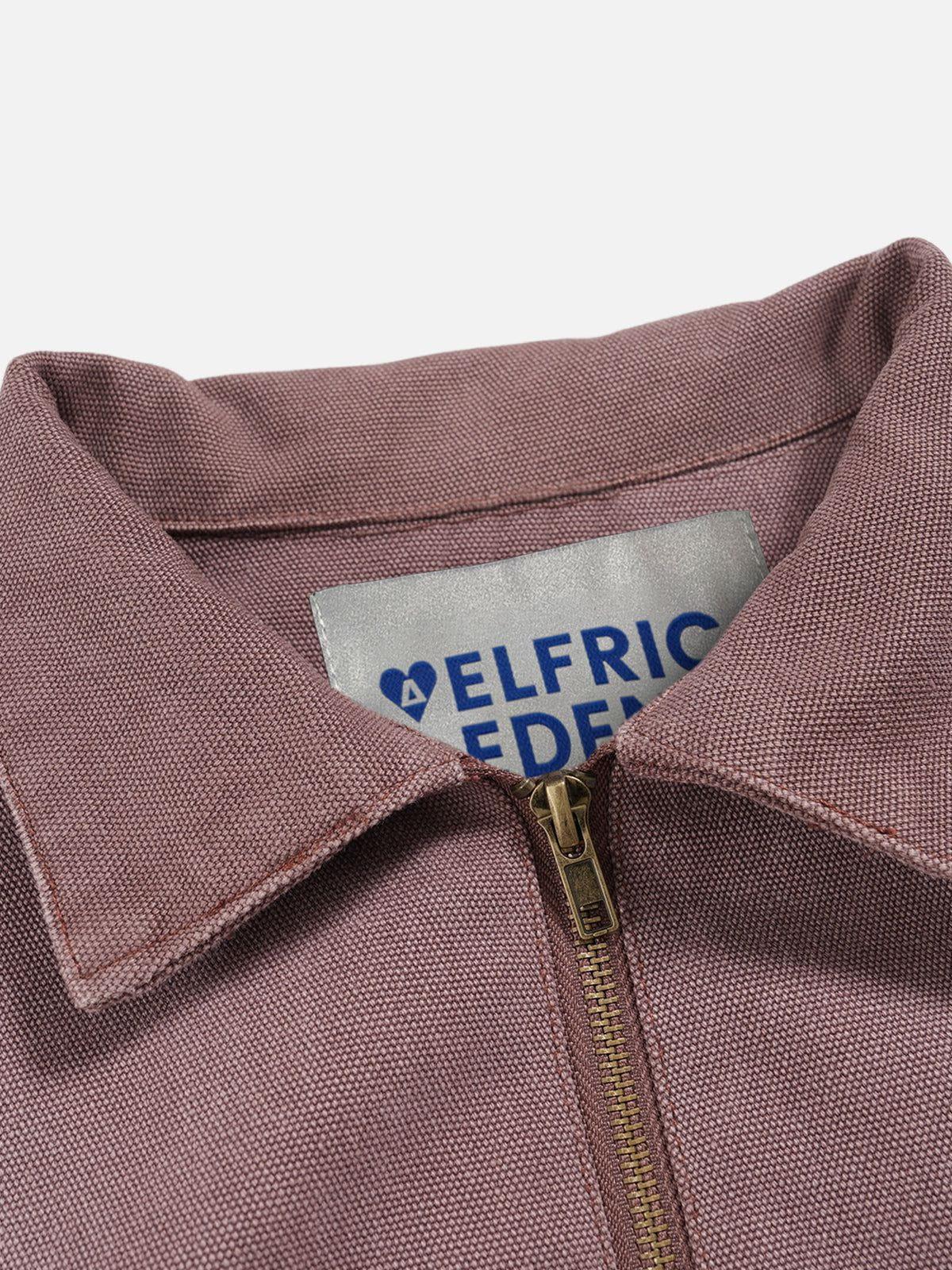 Aelfric Eden Gradient Washed Boxy Zip Up Jacket Product Image