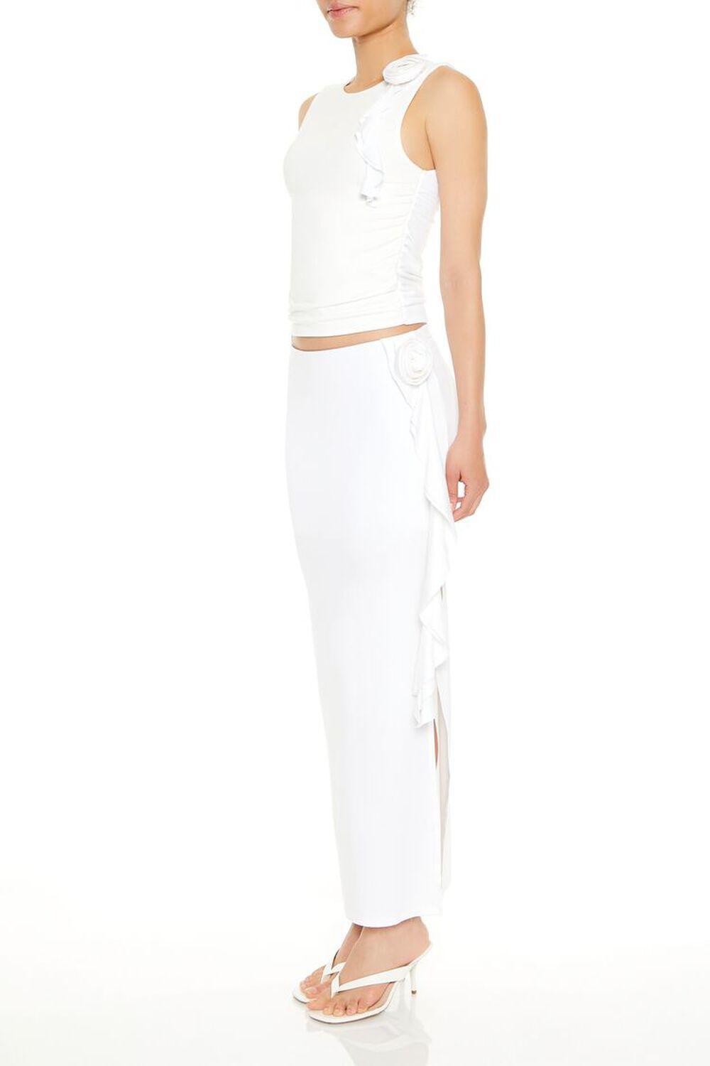 Rosette Slit Maxi Skirt | Forever 21 Product Image
