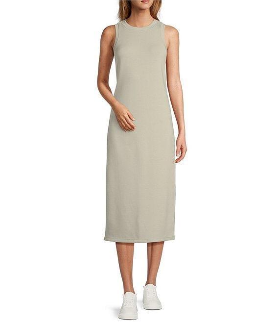 Antonio Melani Active Crew Neck Sleeveless Midi Sweater Dress Product Image