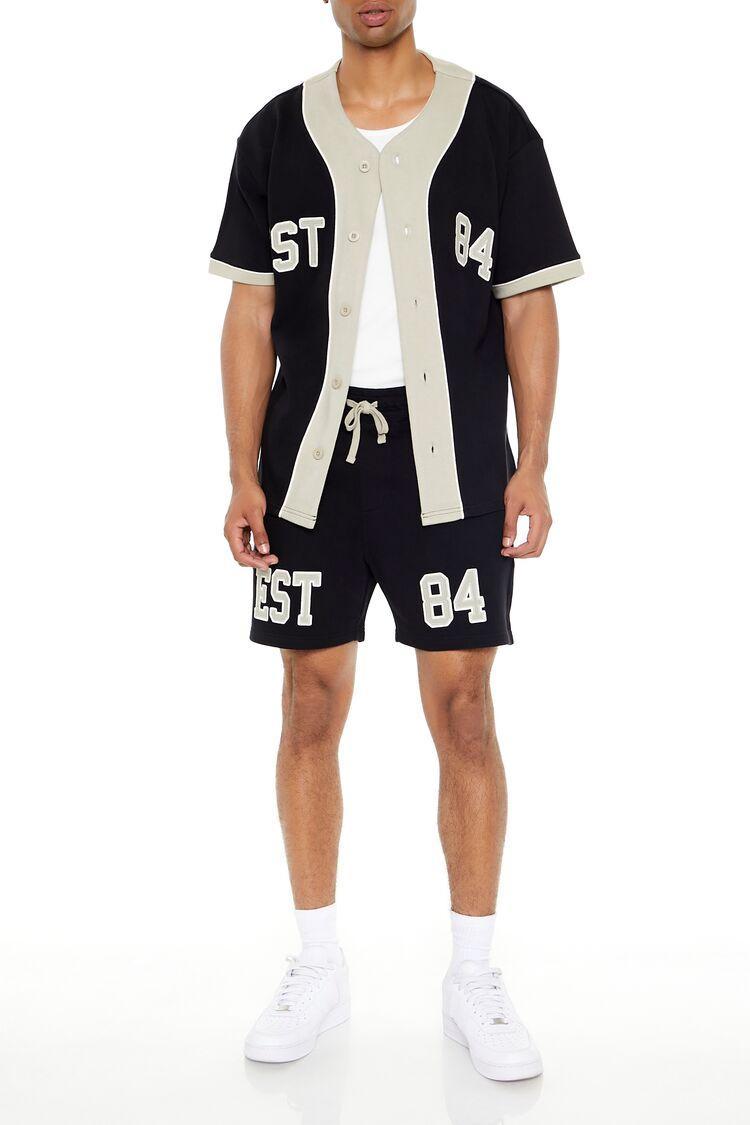 Est 84 Cotton Drawstring Shorts | Forever 21 Product Image