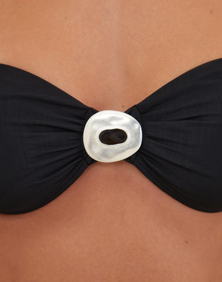 Matte Sama Bandeau Top - Black Product Image
