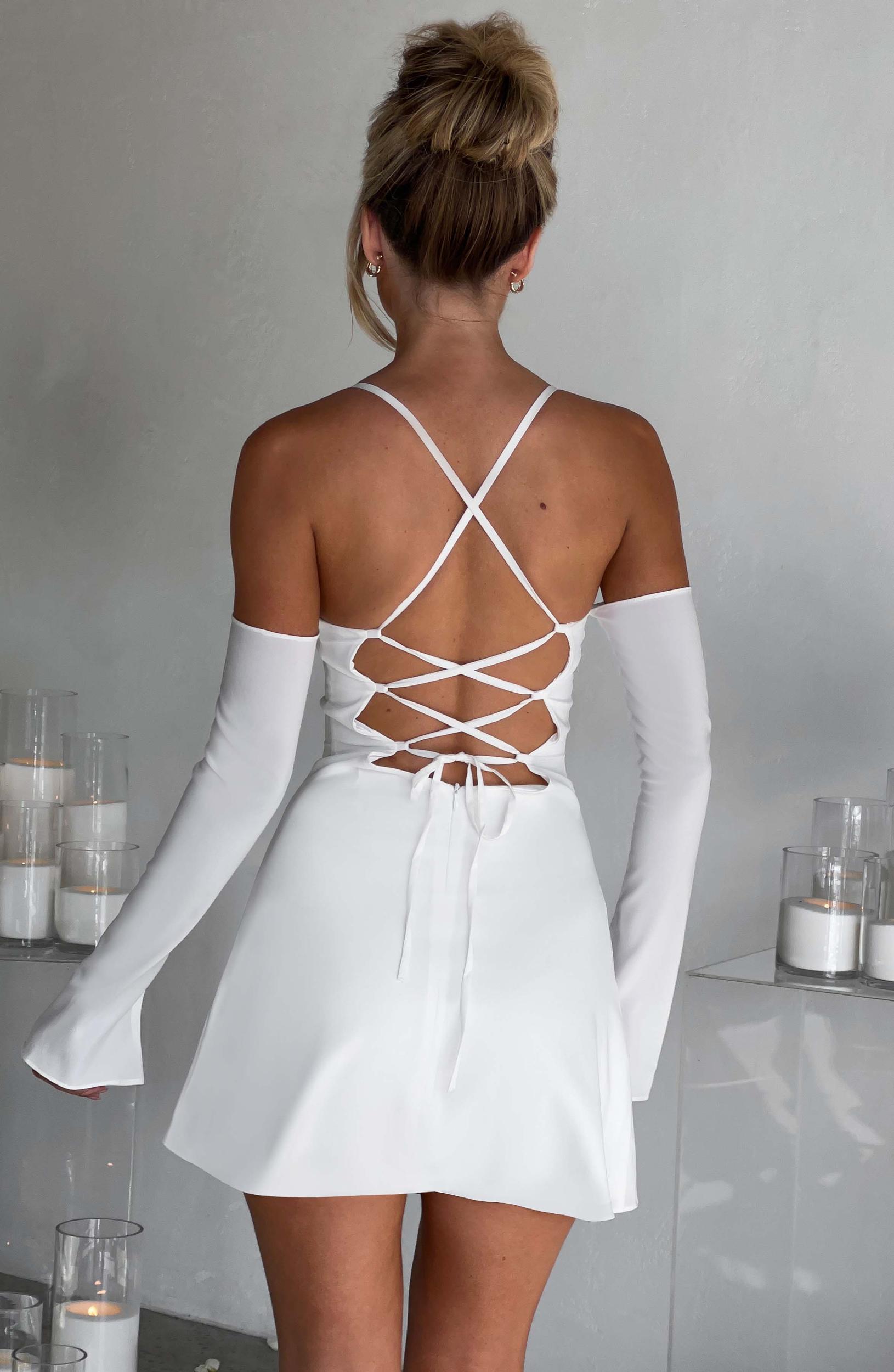 Fiona Mini Dress - Ivory Product Image