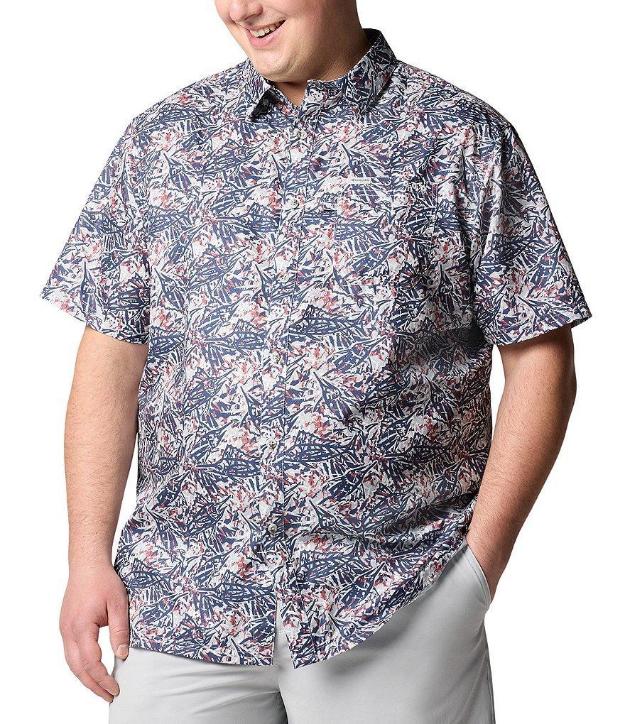 Columbia PFG Big & Tall Super Slack Tide Short Sleeve Woven Shirt Product Image