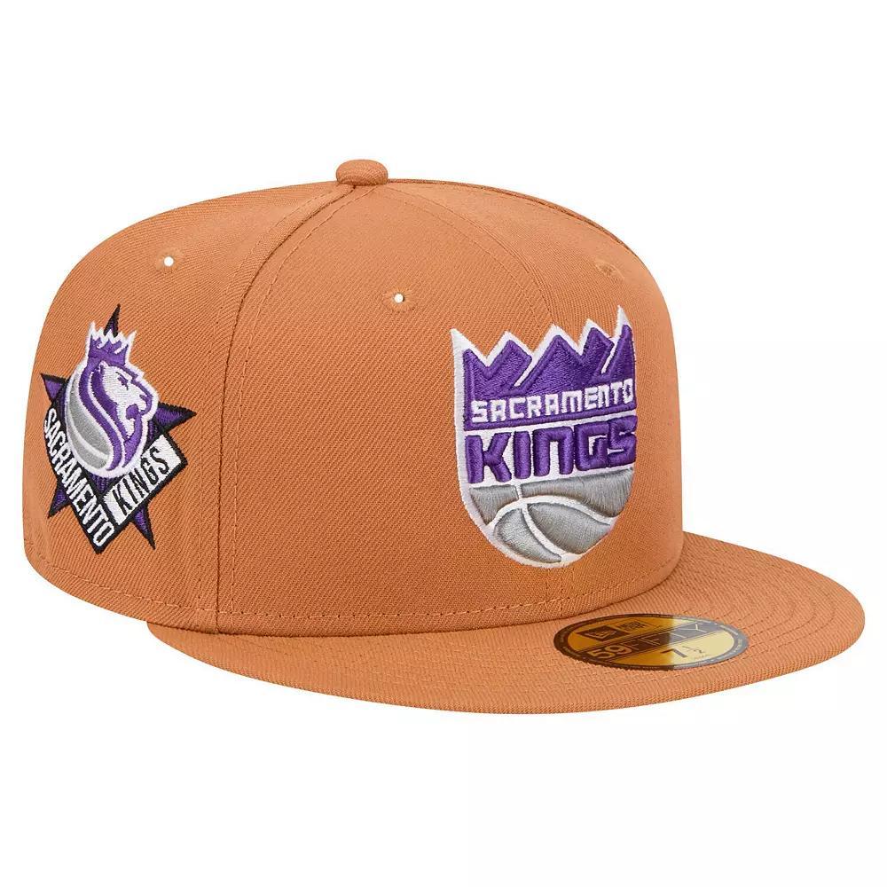 Men's New Era Tan Sacramento Kings Color Pack 59FIFTY Fitted Hat, Size: 7 3/8, Kng Team Product Image
