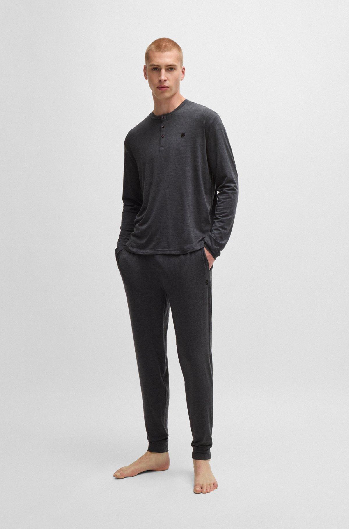 Regular-fit pajamas with embroidered Double B monograms Product Image