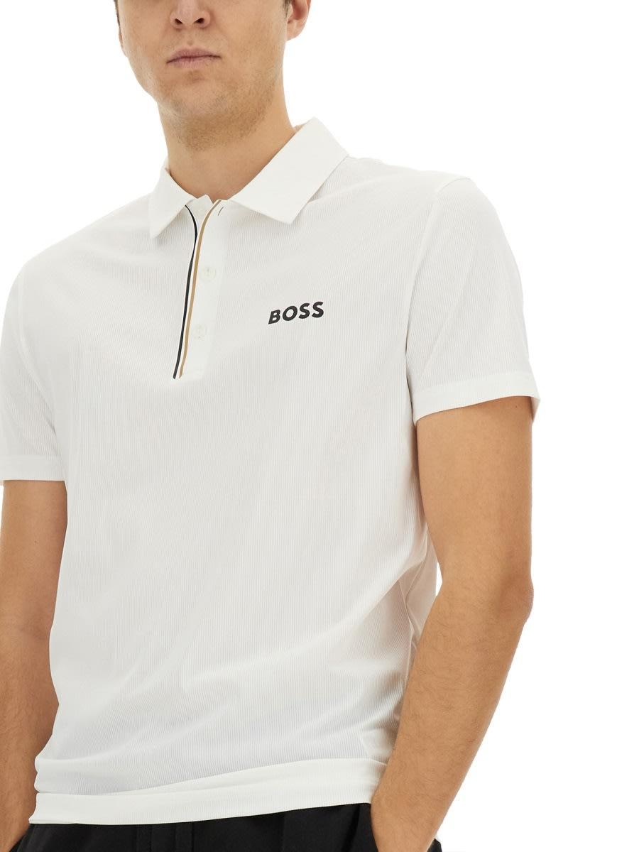 HUGO BOSS Boss  Paddy Polo Shirt In White Product Image