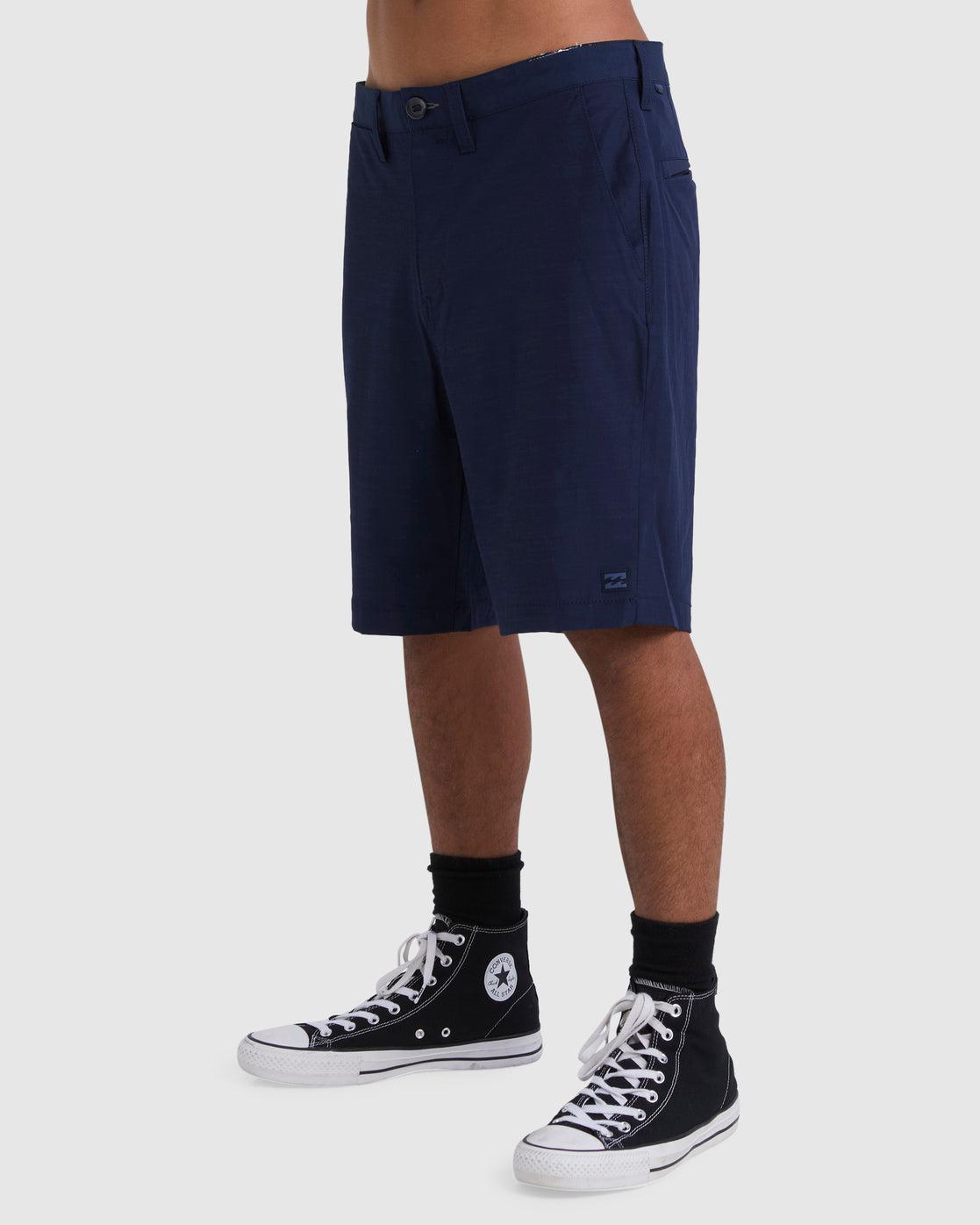 Crossfire Solid 20" Hybrid Submersible Shorts - Navy Male Product Image