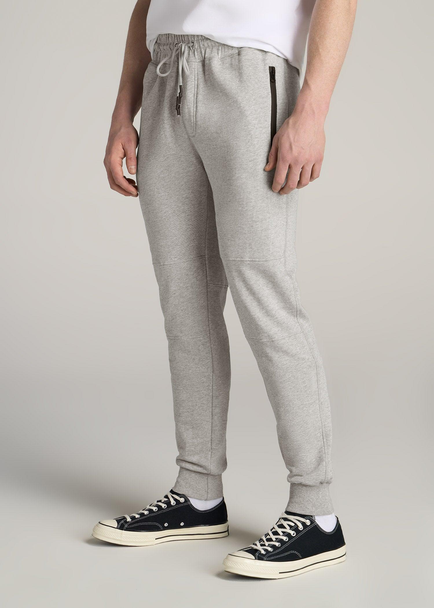 Wearever French Terry Men's Tall Joggers in Grey Mix Product Image