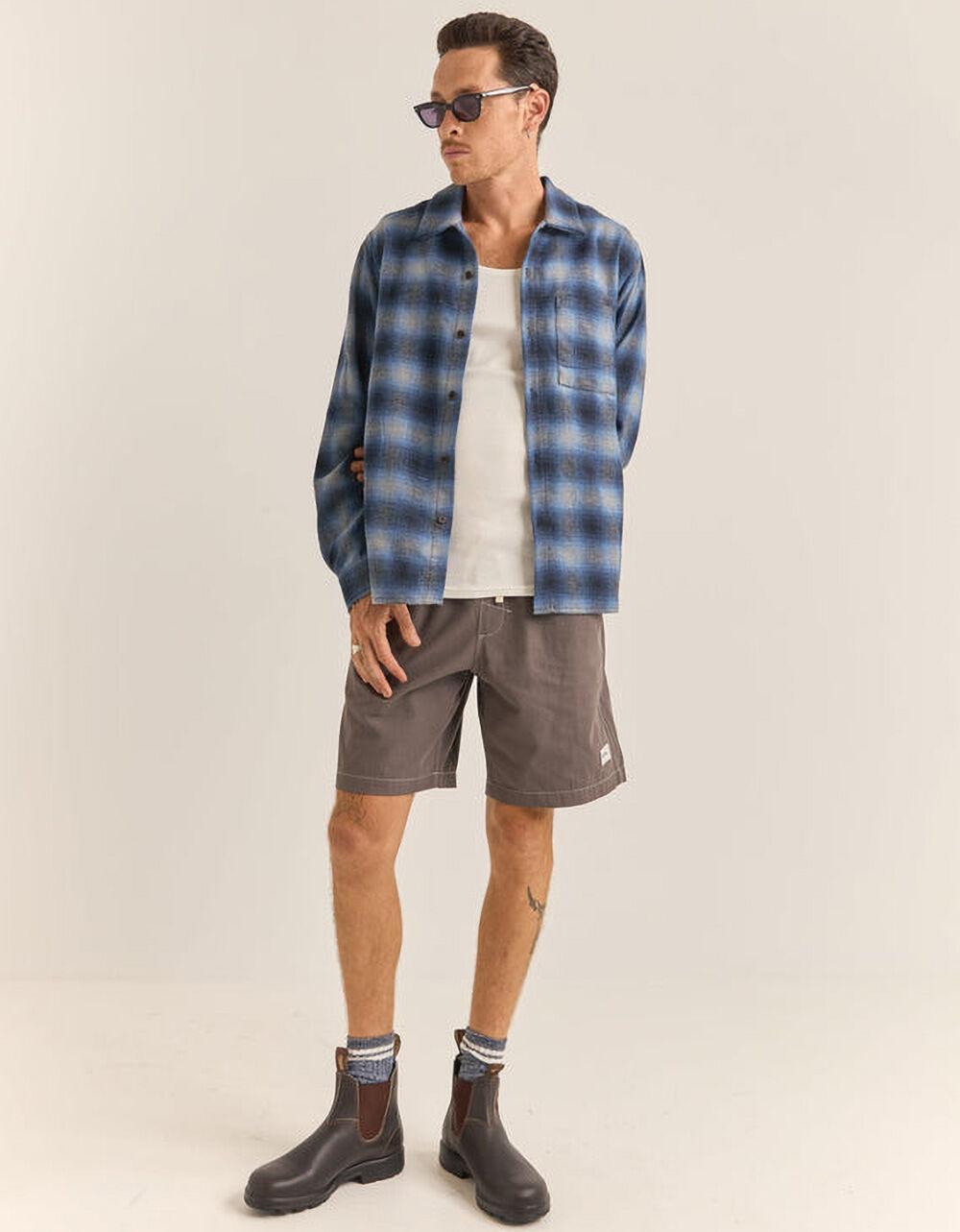 RHYTHM Mar Mens Flannel - BLUE Product Image