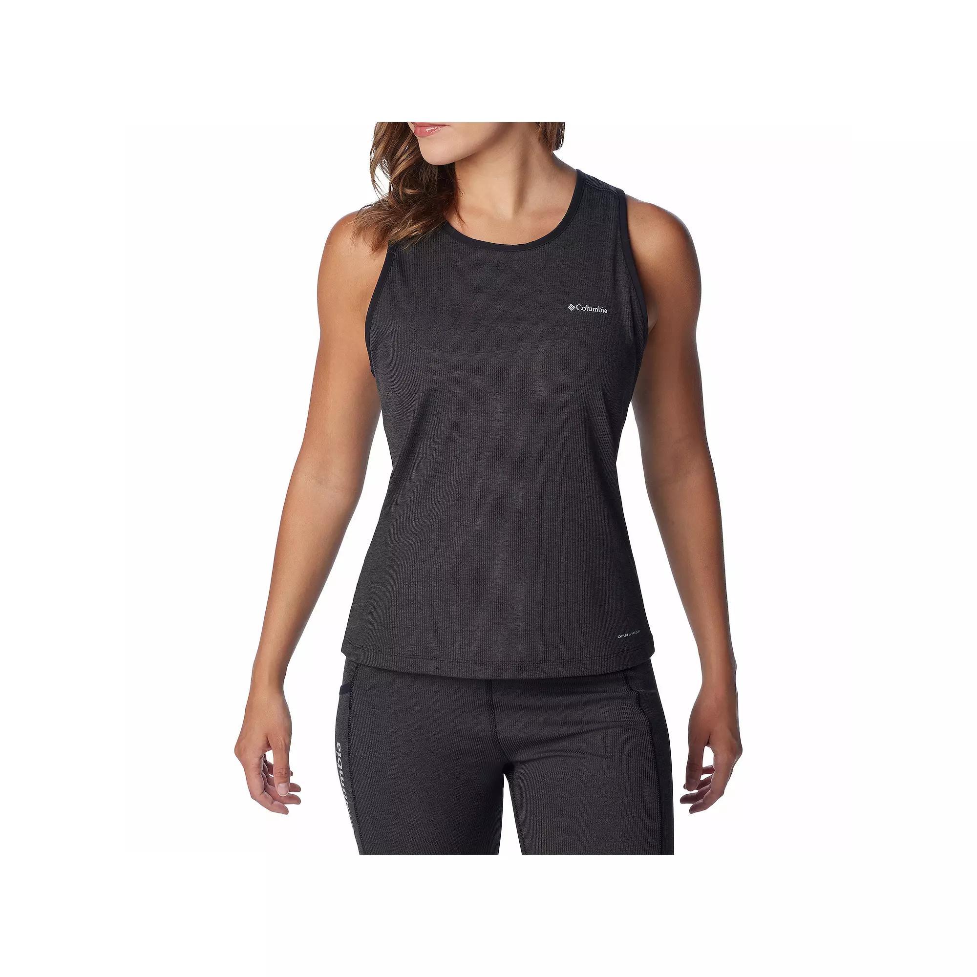 Women's Columbia Hike II Performance Tank Top, Size: Small, Black Grey Product Image
