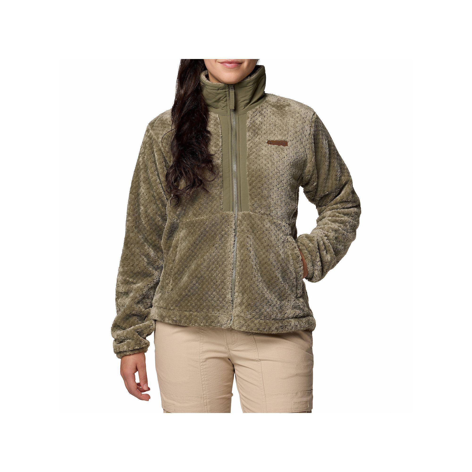Women's Columbia Fire Side III Full Zip Jacket, Size: XXL, Black Teal Product Image