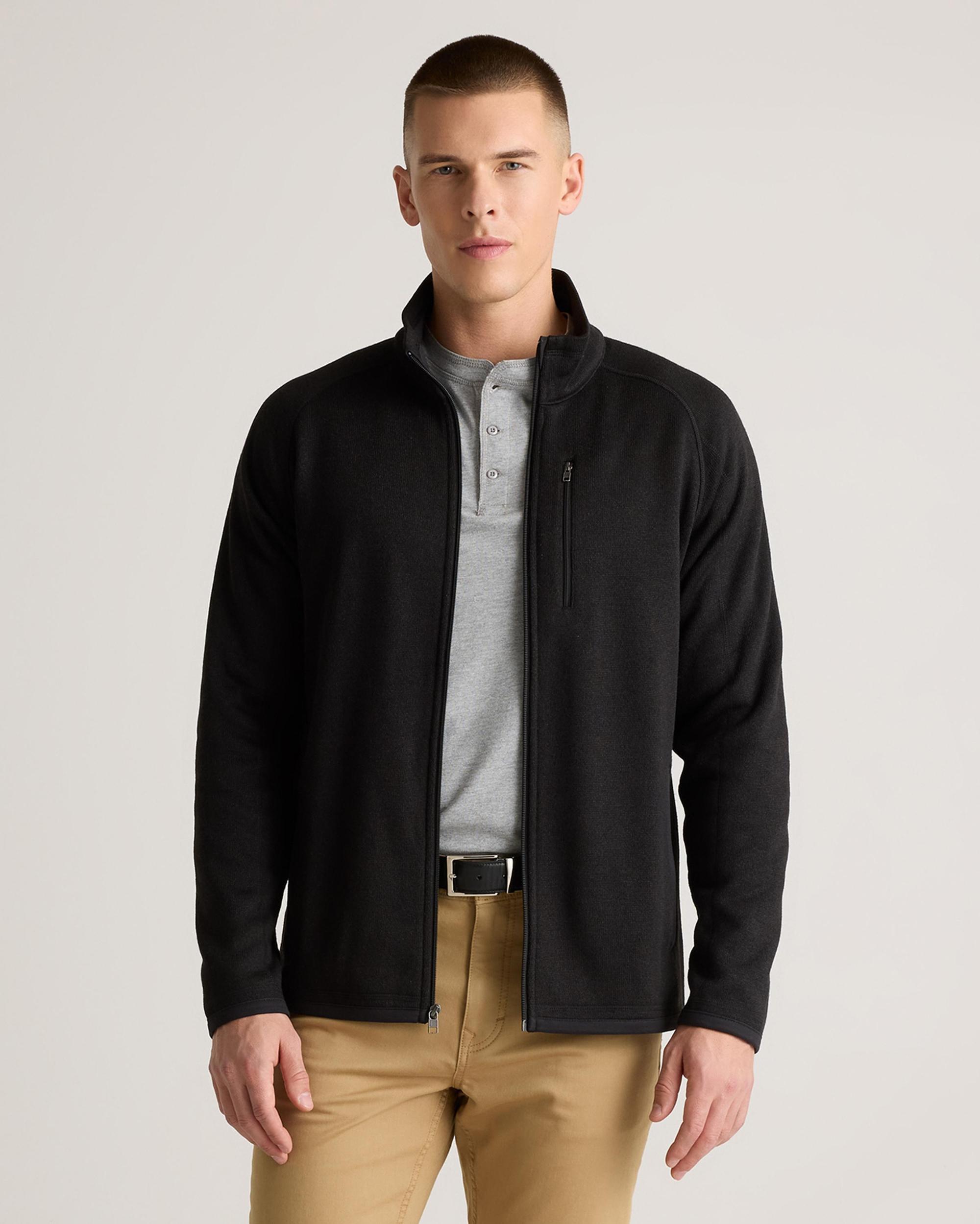 Sweater-Knit Fleece Full-Zip Jacket Product Image