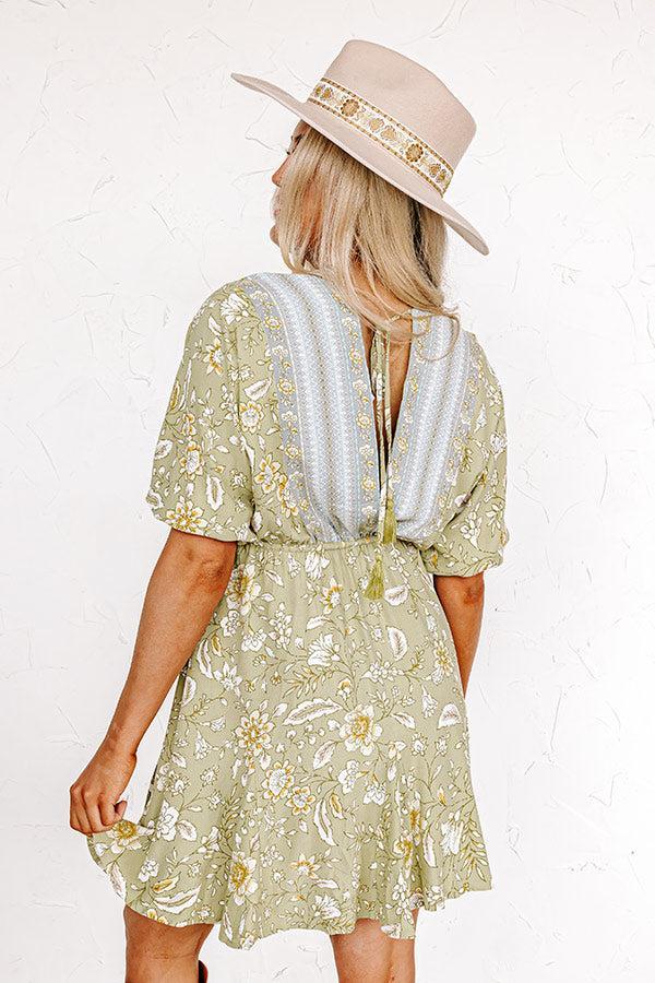 Better Off In Bali Floral Mini Dress Product Image