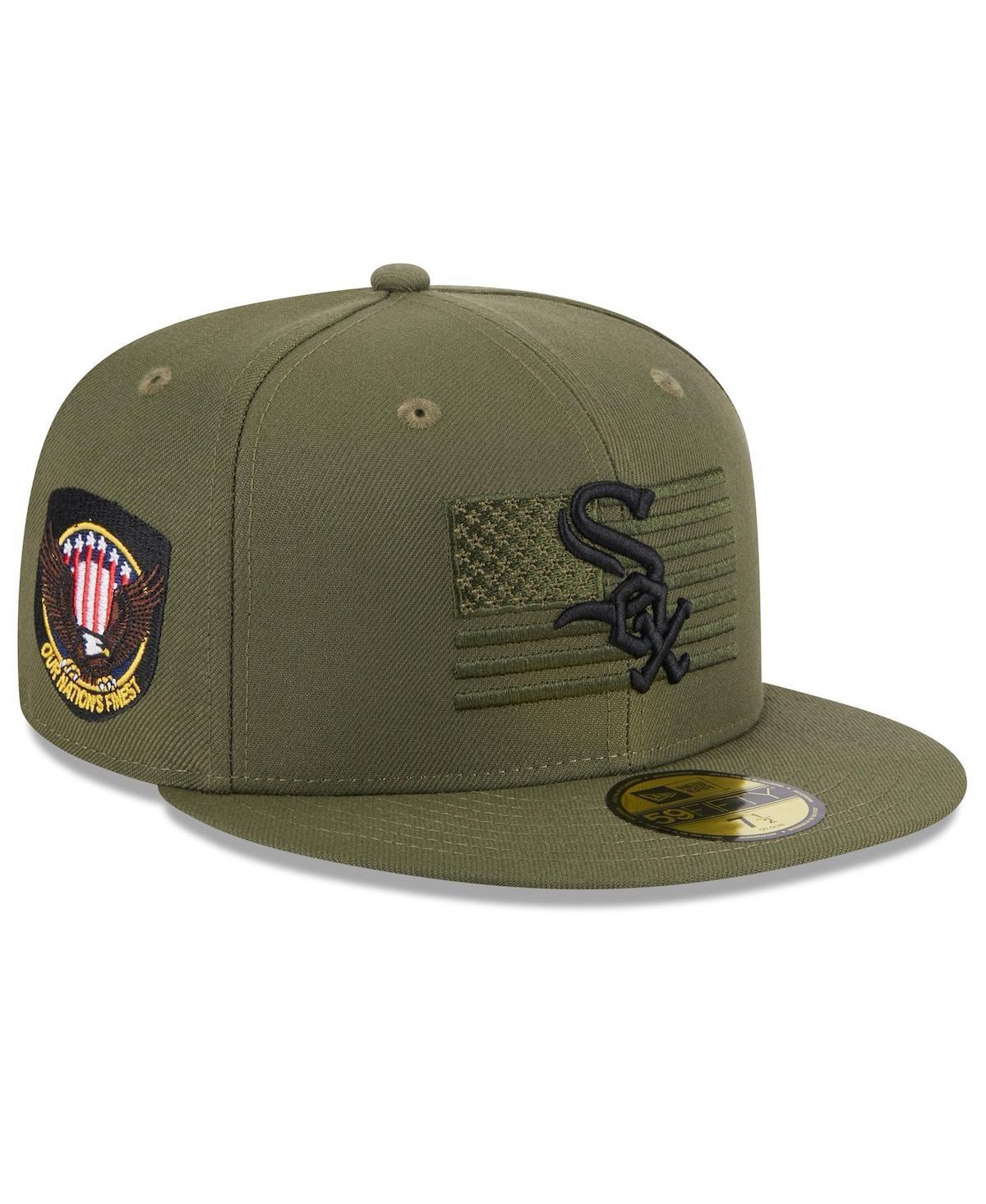 Men's New Era  Green Chicago White Sox 2023 Armed Forces Day On-Field 59FIFTY Fitted Hat, Size: 7 7/8 Product Image