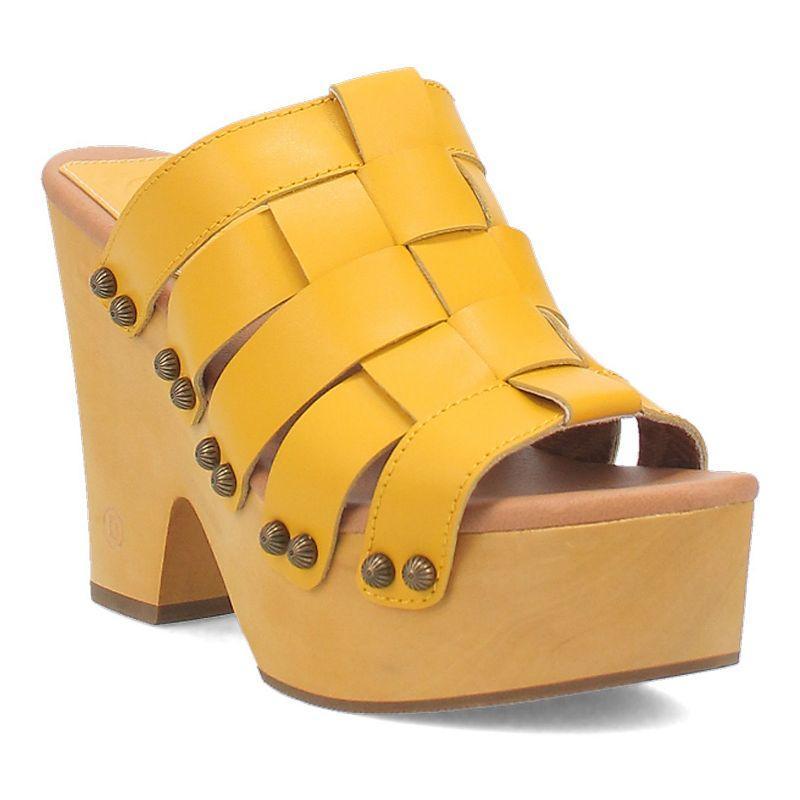 Dingo Dagwood Women's Leather Platform Sandals, Size: 11, Orange Product Image