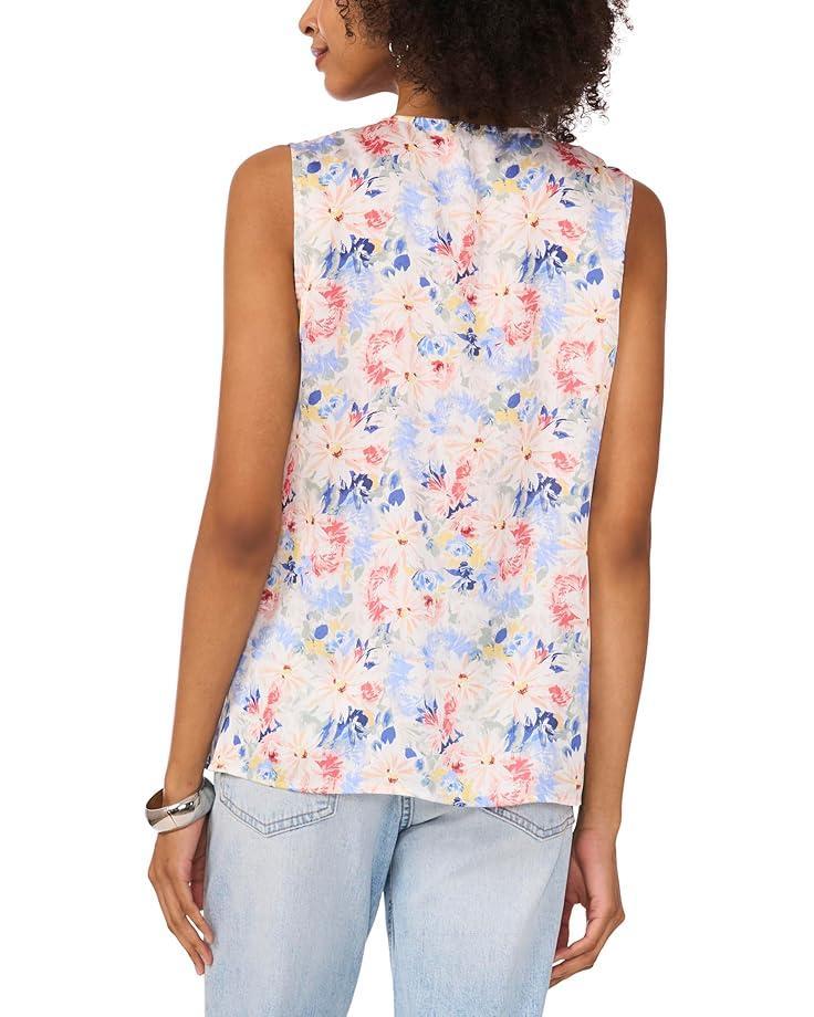 V-Neck Button Up Vest Tank Product Image