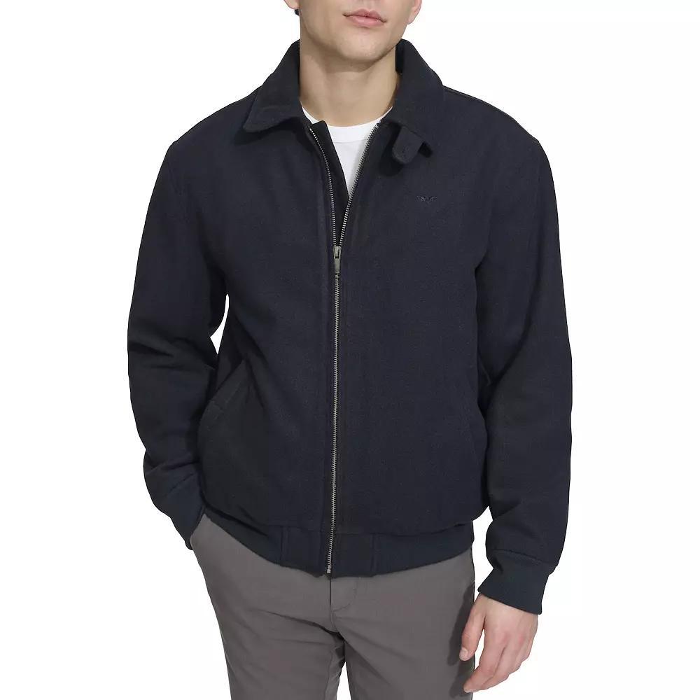 Men's Dockers® Wool Blend Bomber Jacket with Laydown Collar, Size: Large, Grey Product Image