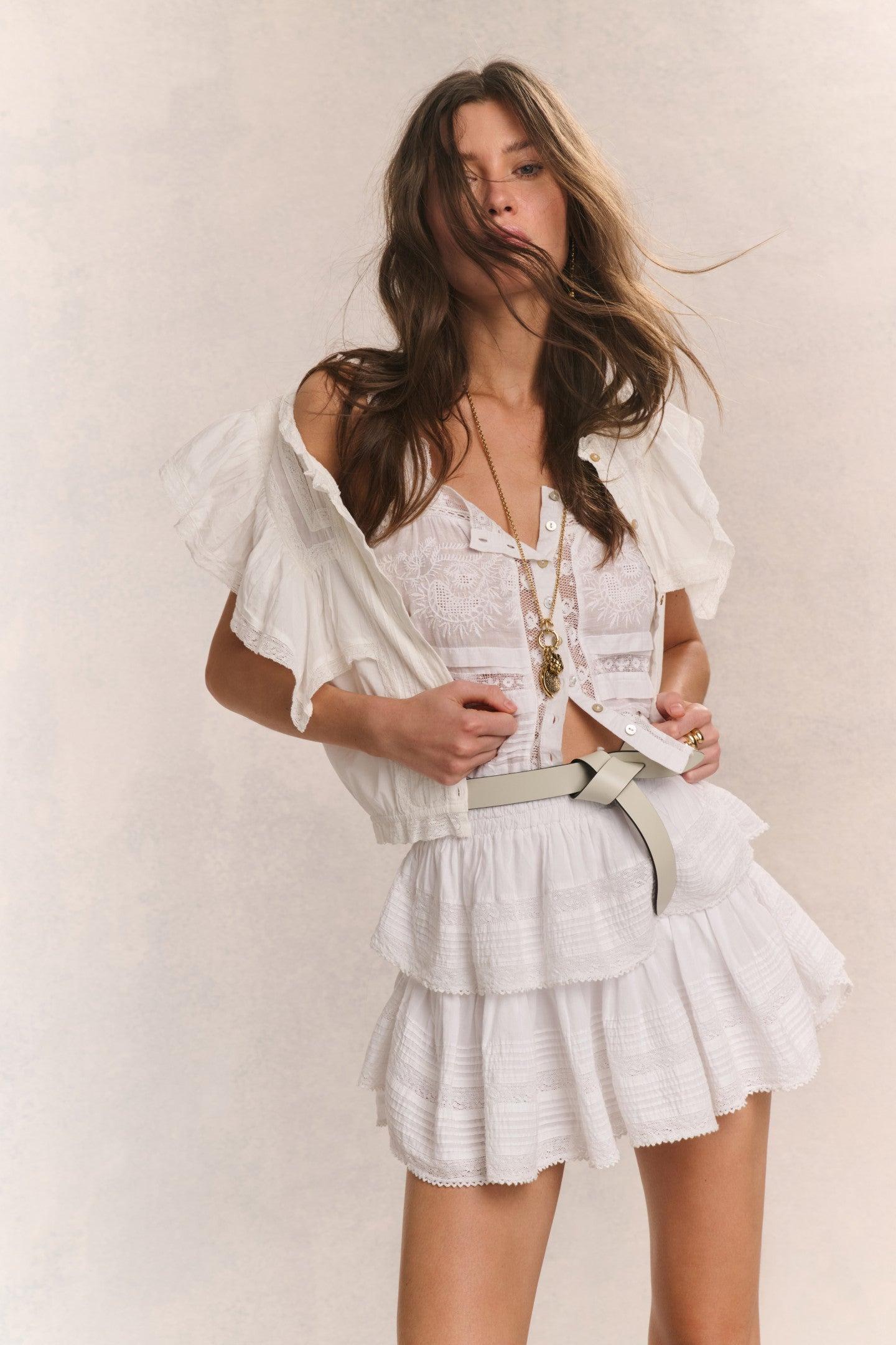 Ruffle Mini Heritage Skirt Product Image
