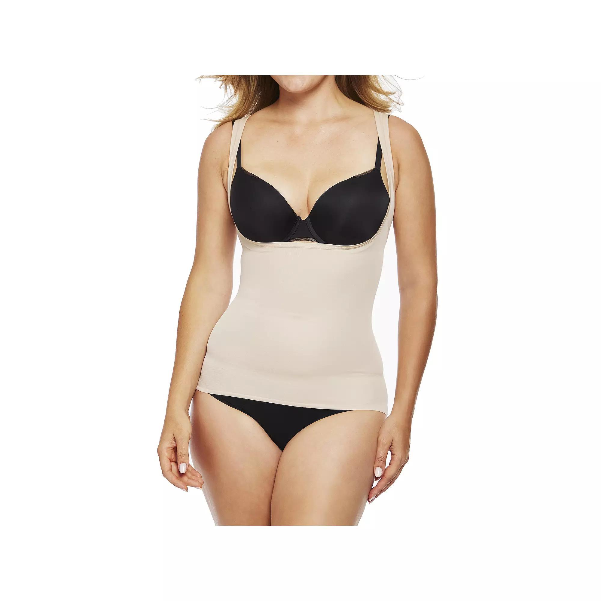 Naomi & Nicole® Firm Control Shapewear Unbelievable Comfort Step-In Torsette Camisole 771, Women's, Size: Small, Warm Beige Product Image
