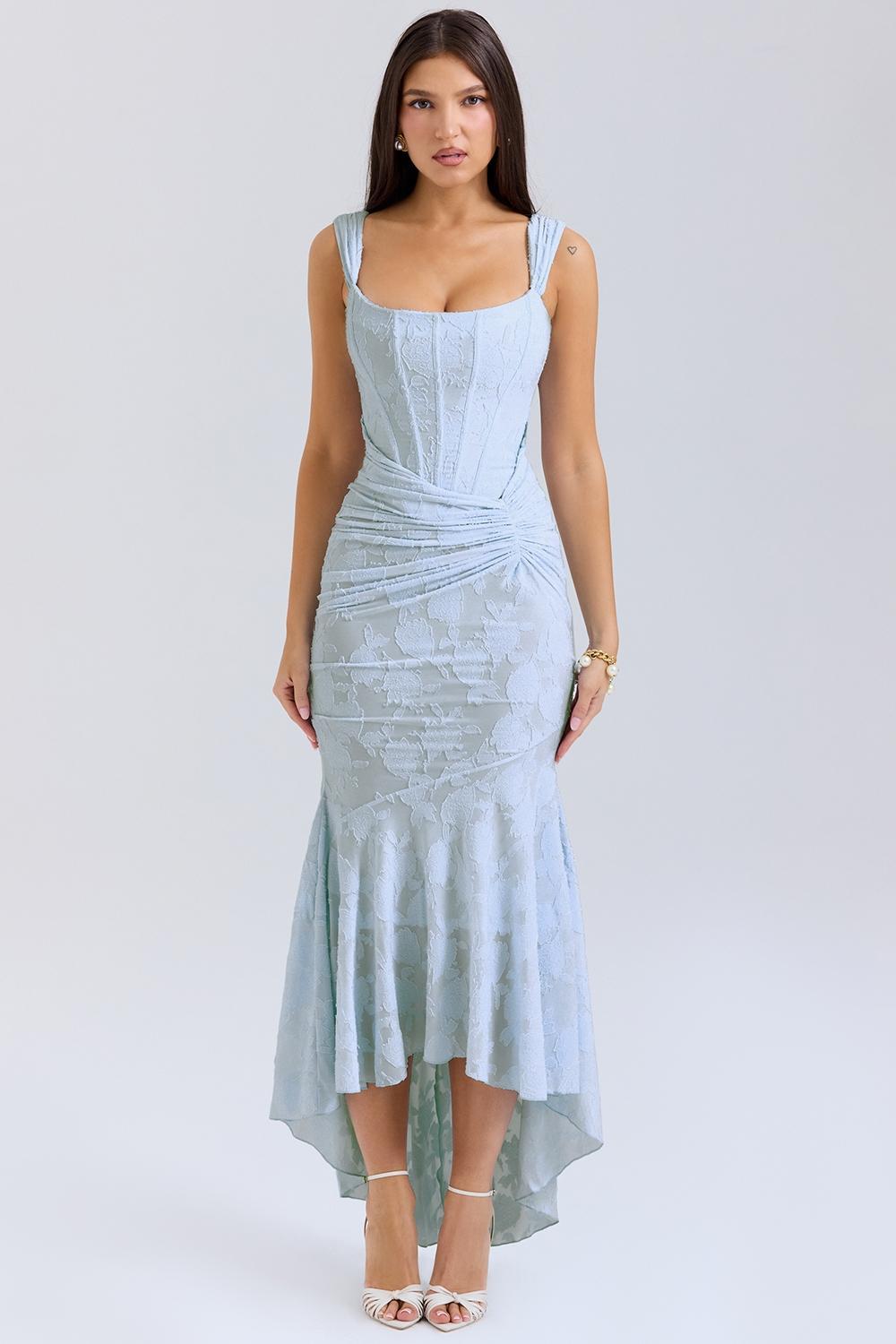 Cesca  bluebell floral maxi dress Product Image