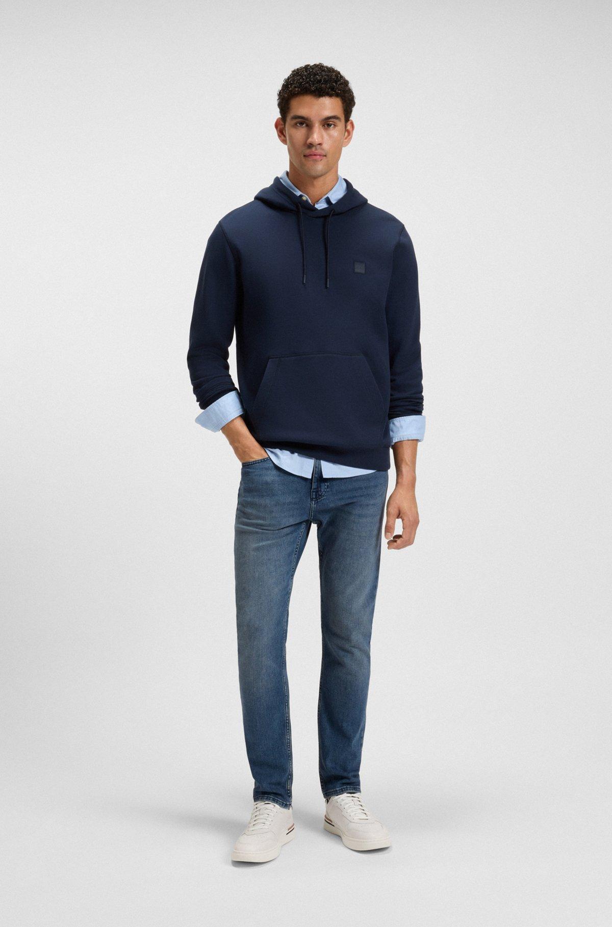 BOSS - Delaware slim-fit jeans in blue comfort-stretch denim - Blue Product Image