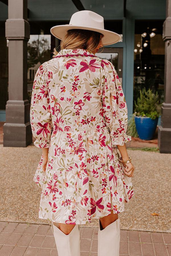 Sangria Sippin' Floral Mini Dress Product Image