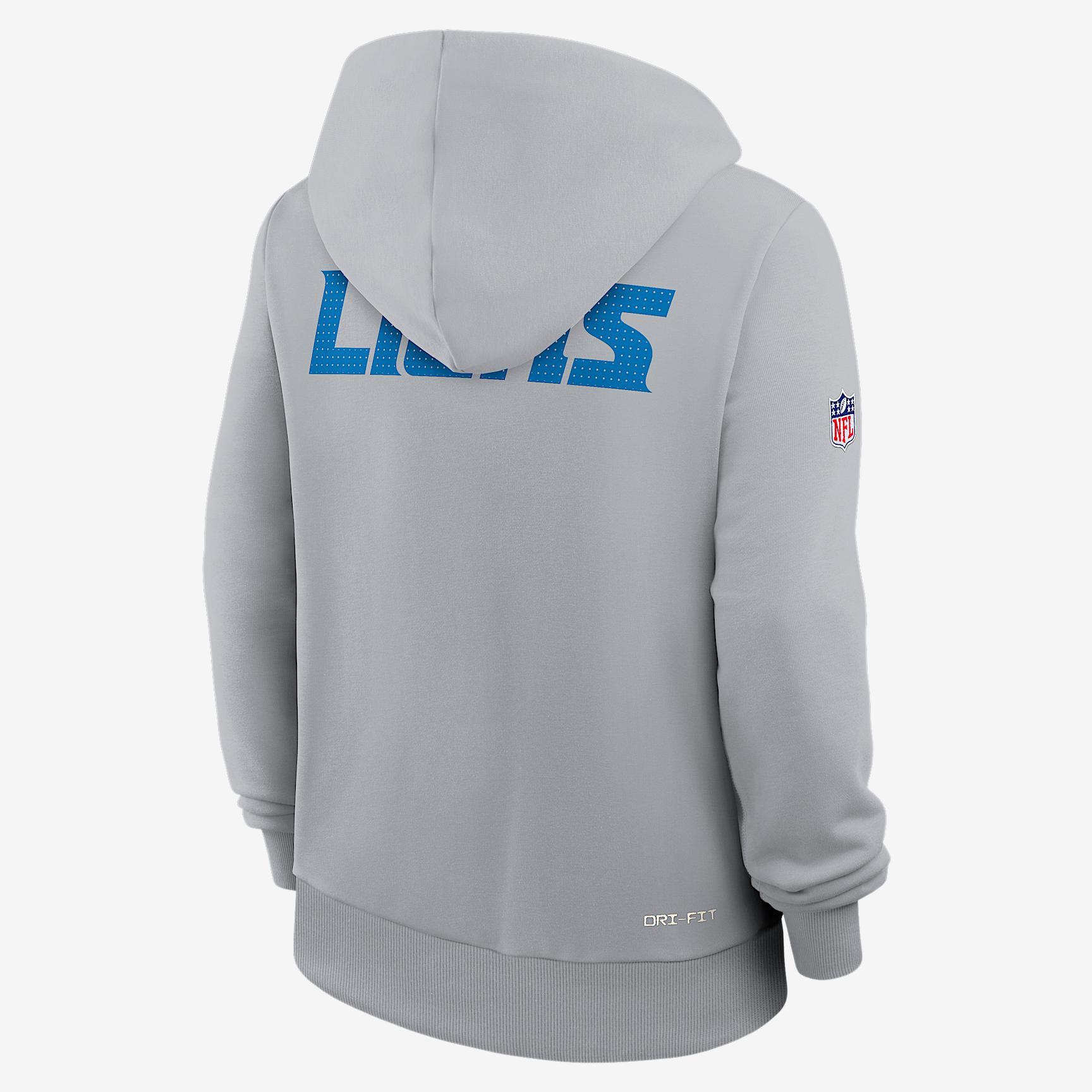 Detroit Lions Sideline Women's Nike Dri-FIT NFL Pullover Hoodie Product Image