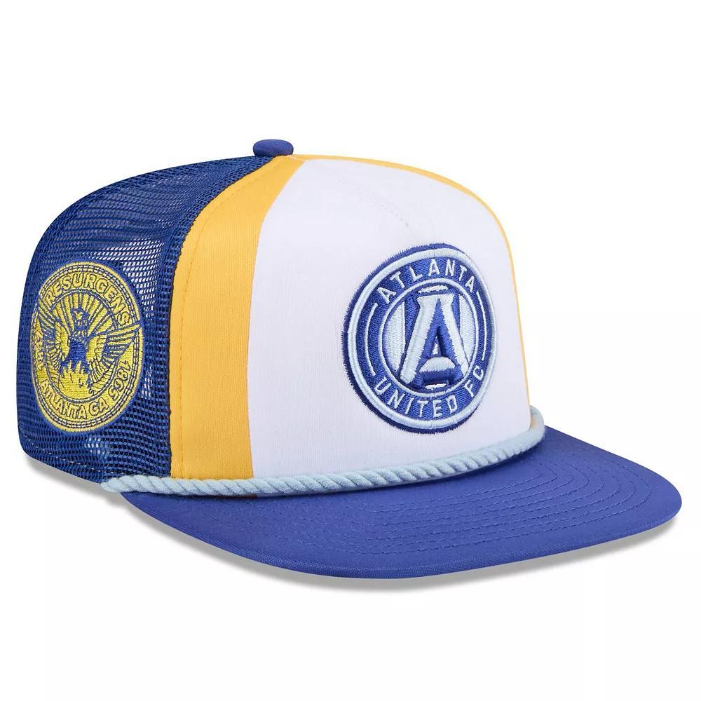 Men's New Era  White Atlanta United FC 2024 Jersey Hook A-Frame Trucker 9FIFTY Snapback Hat, Atu White Product Image
