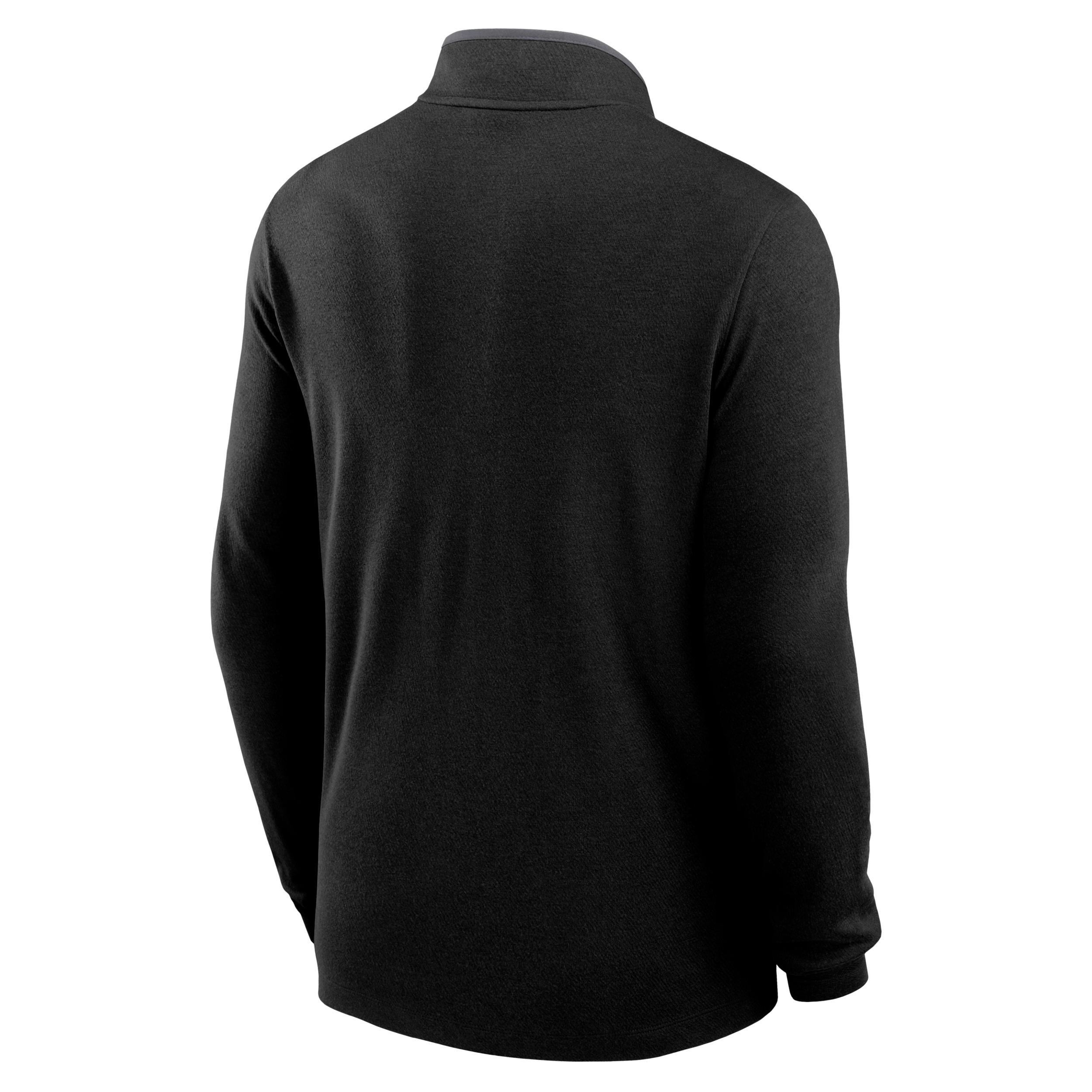 Carolina Panthers Logo Victory Men's Nike Dri-FIT NFL 1/2-Zip Long-Sleeve Top Product Image