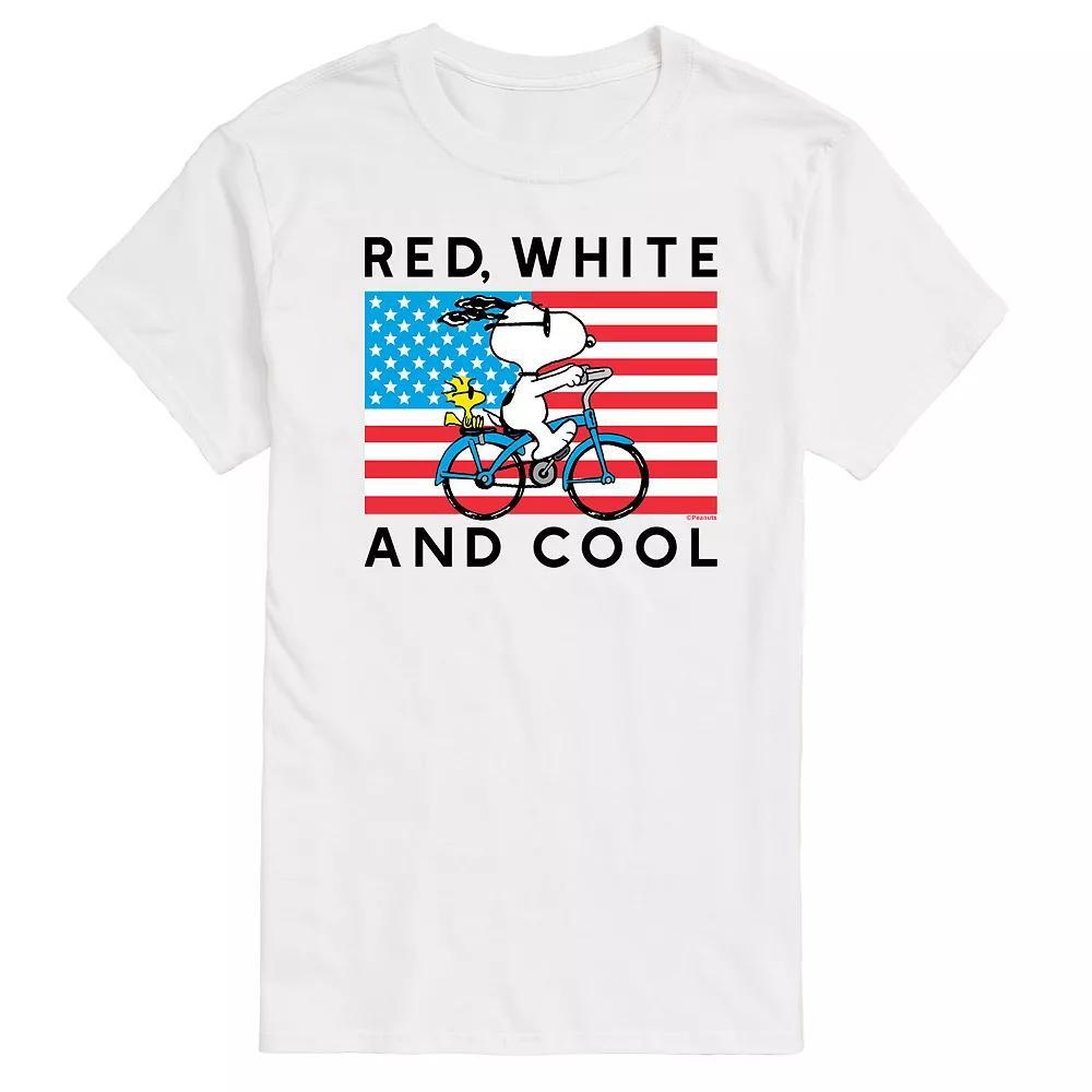 Men's Peanuts Red White And Cool Tee, Size: Medium Product Image