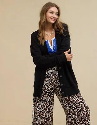 Aerie Fleece Cardigan Product Image