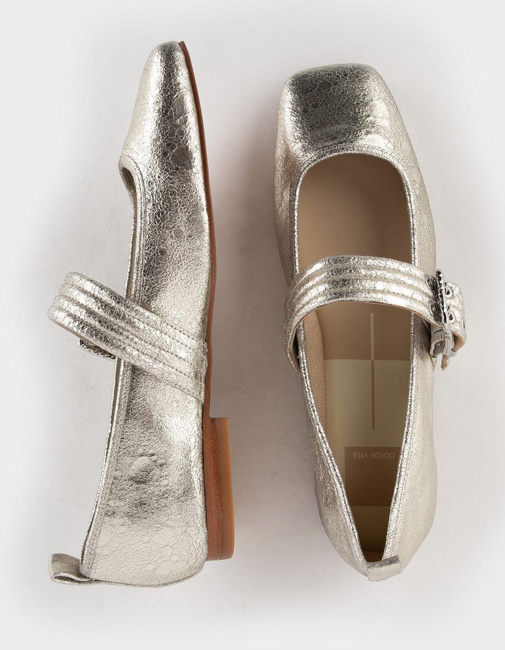 DOLCE VITA Arora Womens Ballet Flats - PLATINUM Product Image