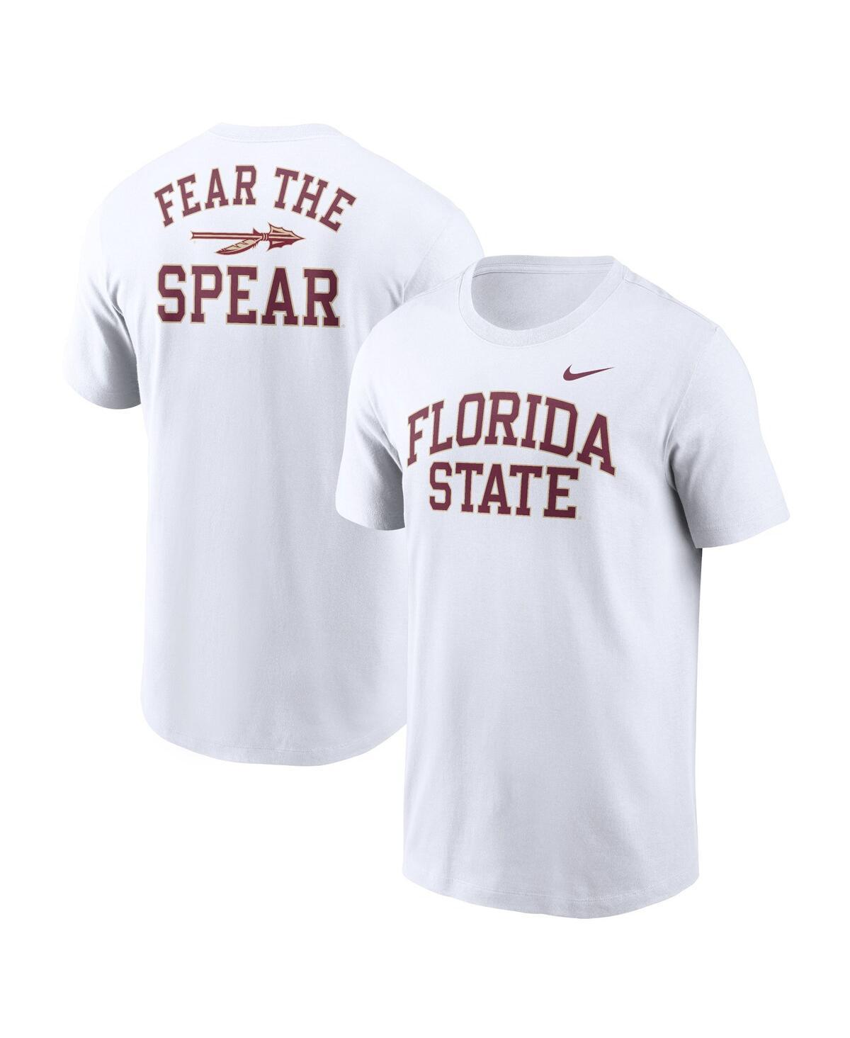 Men's Nike White Florida State Seminoles Blitz 2-Hit T-Shirt, Size: Medium Product Image