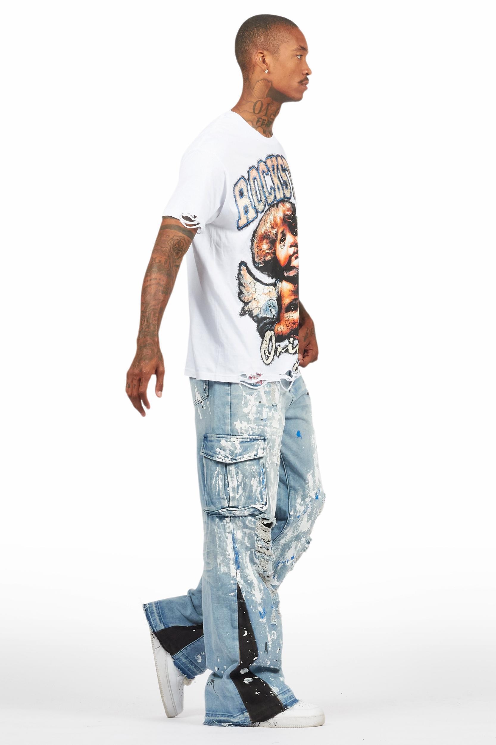 Dallin Blue Painter Baggy Cargo Jean Male Product Image