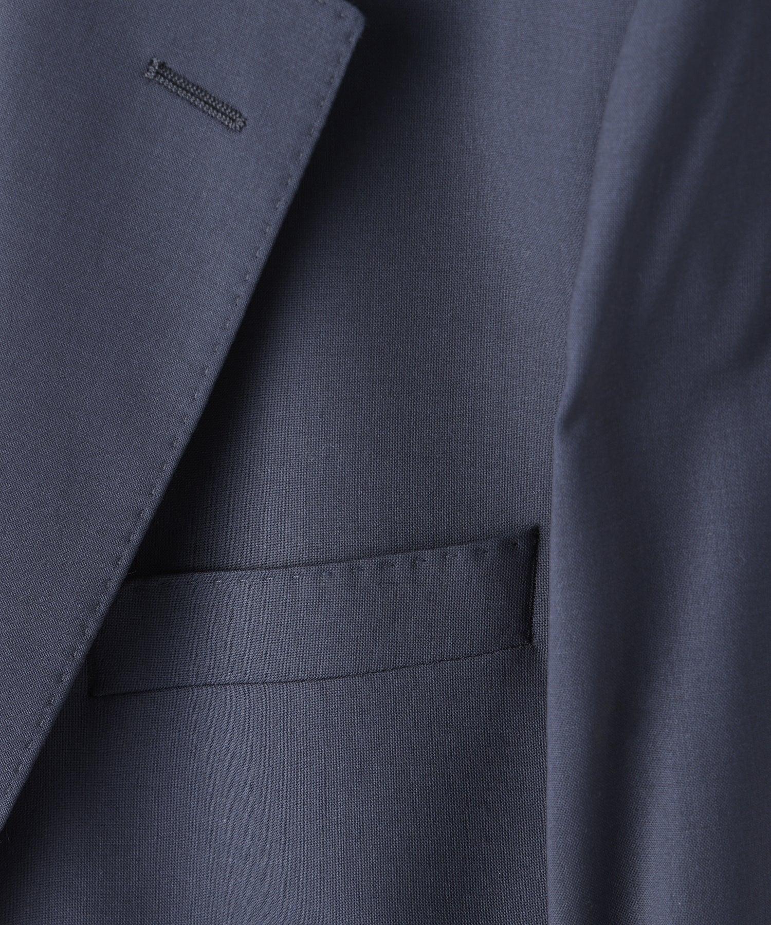 Italian Tropical Wool Sutton Jacket in Navy Product Image