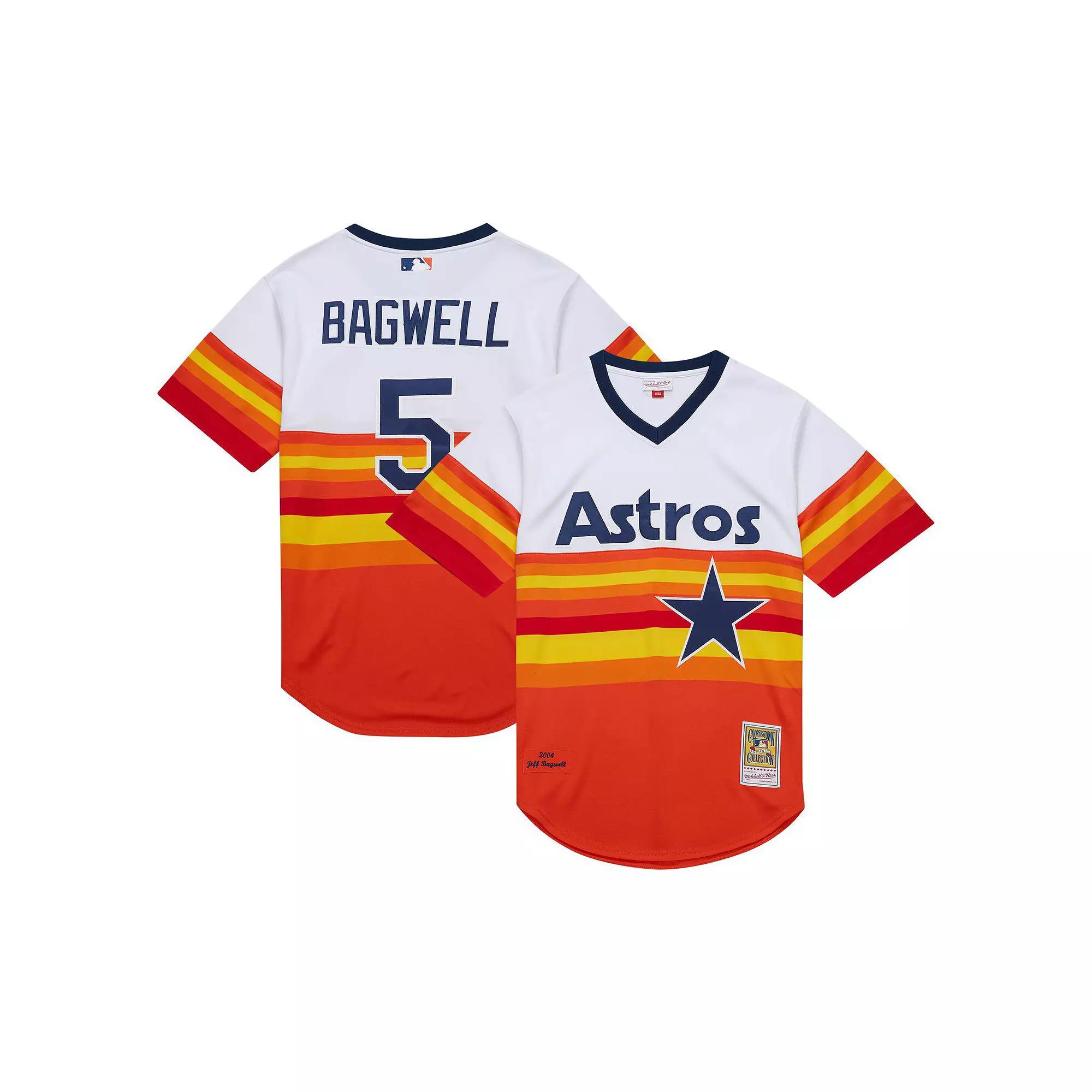 Men's Mitchell & Ness Jeff Bagwell White Houston Astros 2004 Cooperstown Collection Authentic Throwback Jersey, Size: XL Product Image
