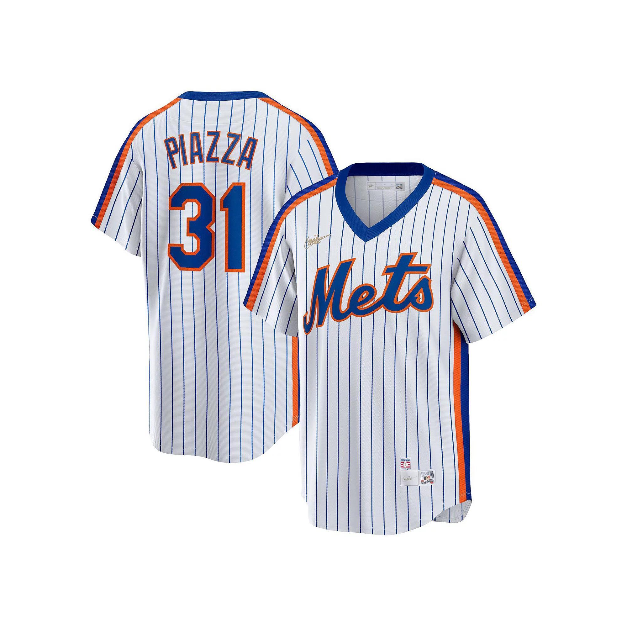 Mens Nike Mike Piazza New York Mets Home Cooperstown Collection Player Jersey Product Image