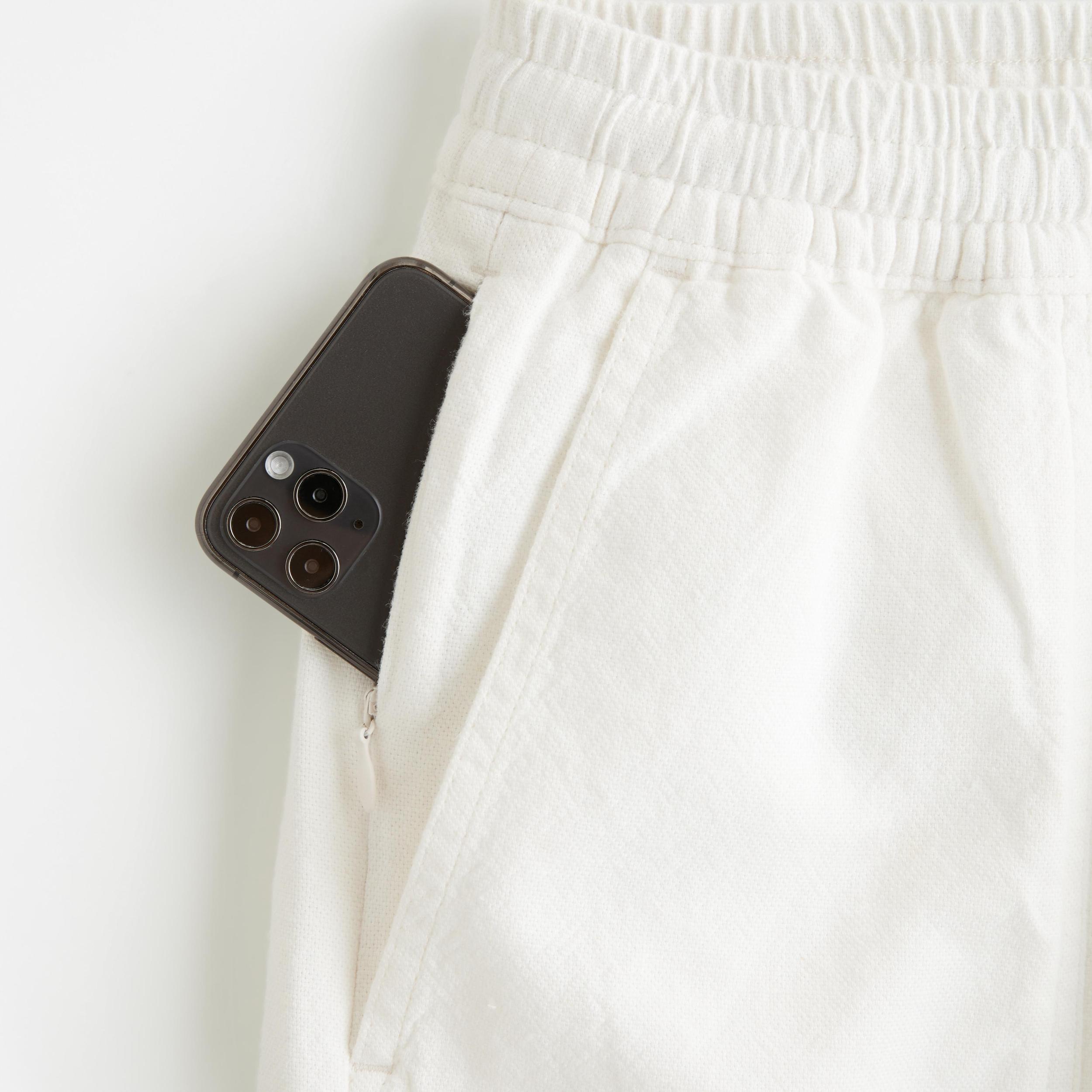 Relaxed Linen-Blend Pull-On Short Product Image