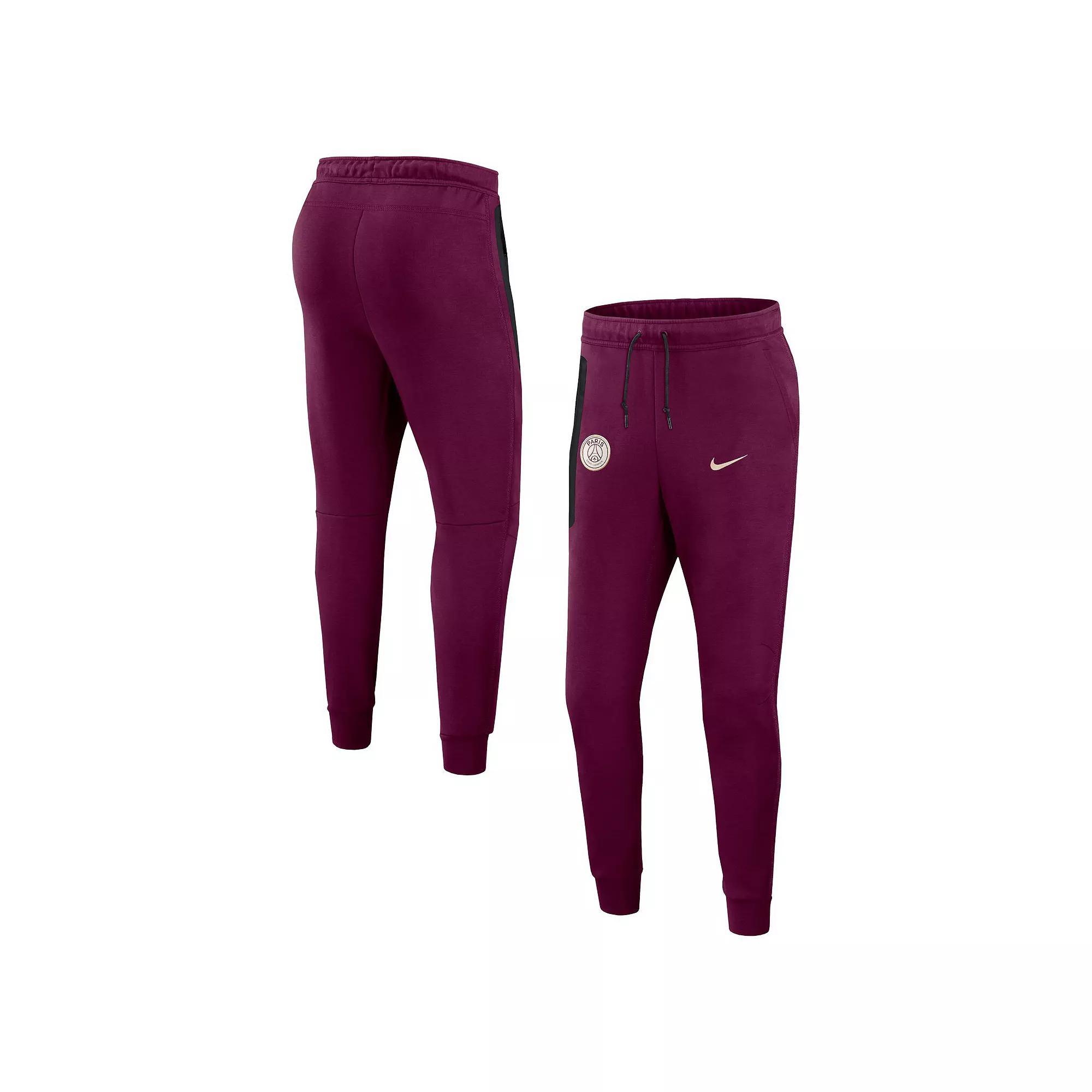 Men's Nike Burgundy Paris Saint-Germain 2024/25 Tech Fleece Jogger Pants, Size: 3XL, Psg Med Re Product Image