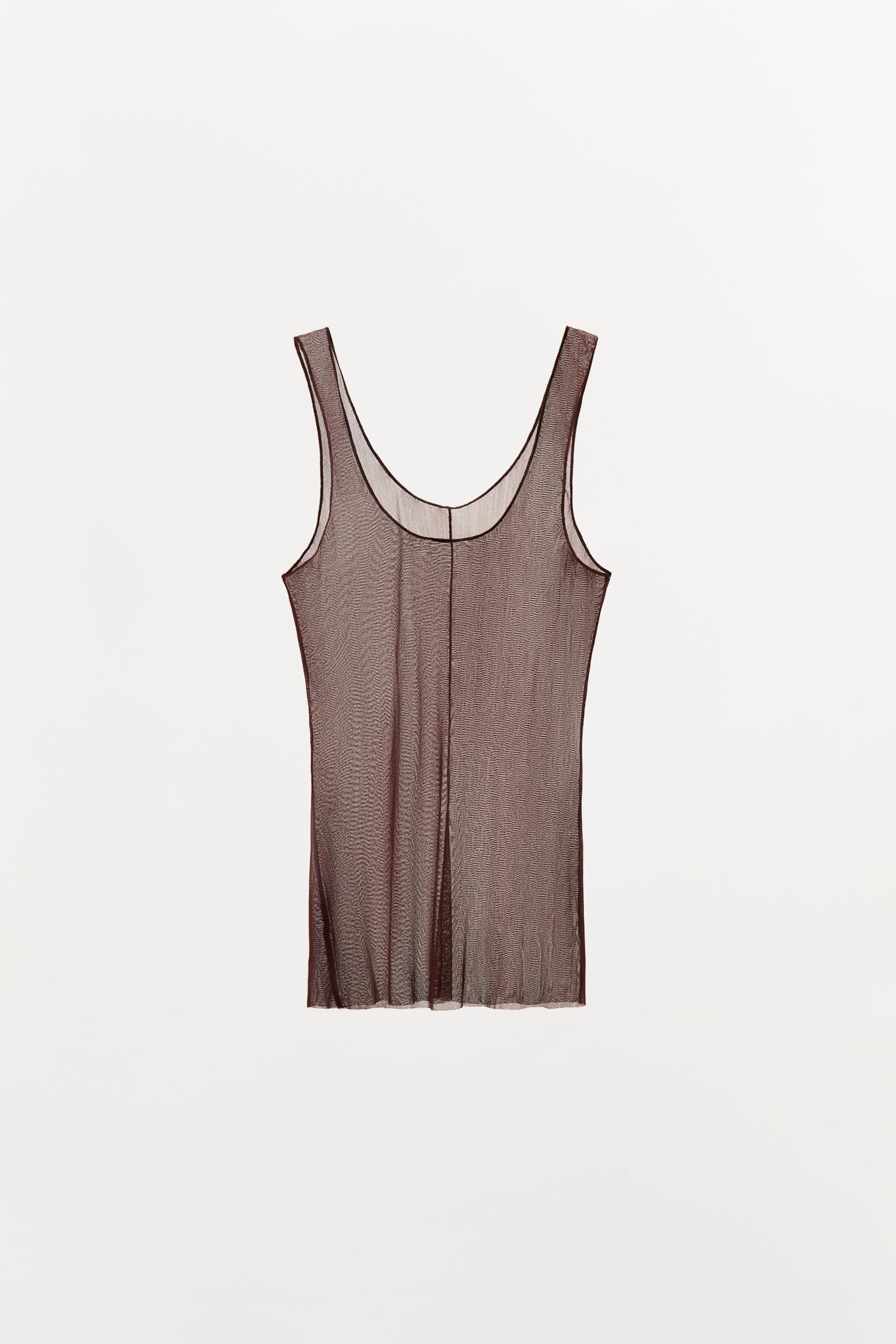100% SILK STRAPPY TOP Product Image