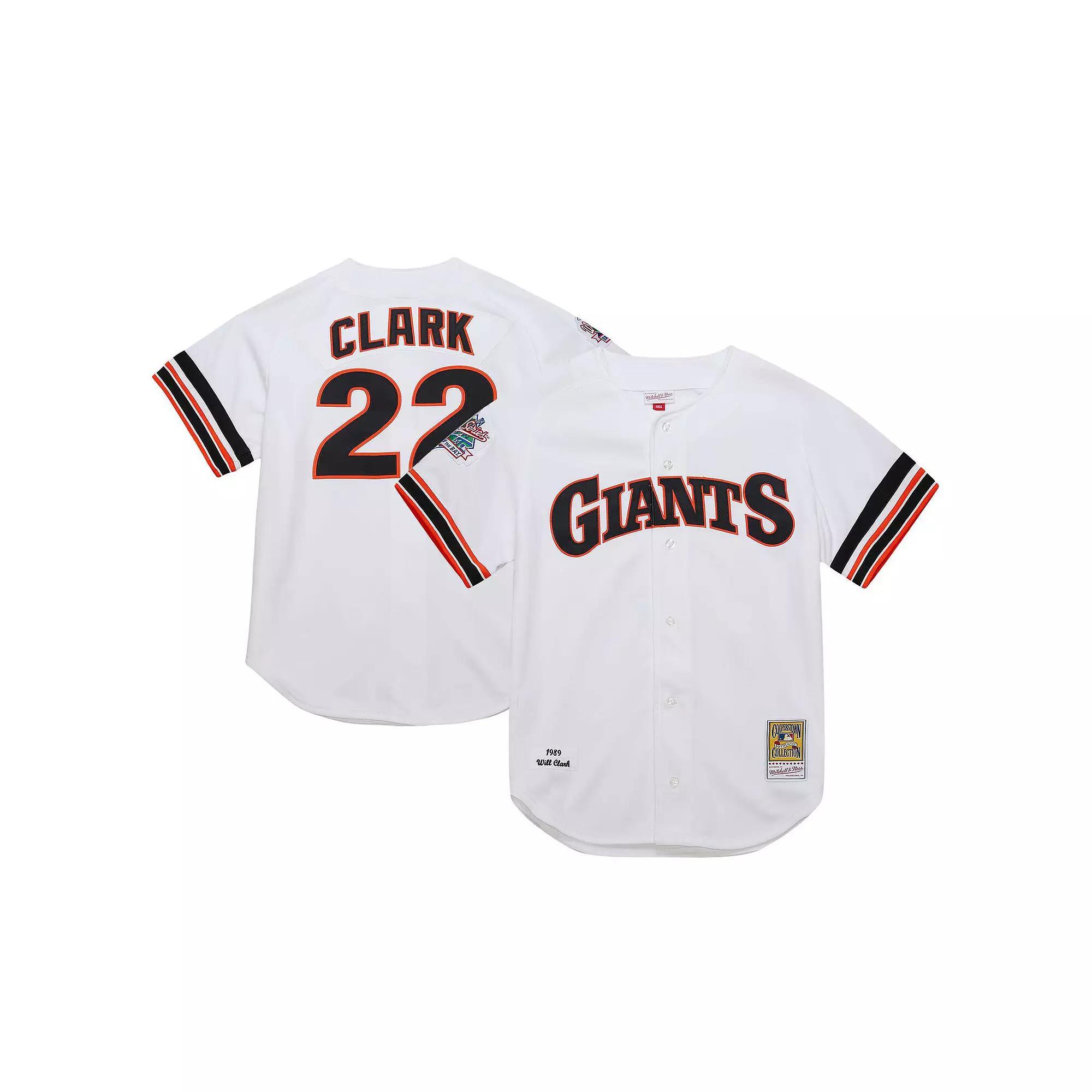 Men's Mitchell & Ness Will Clark White San Francisco Giants Cooperstown Collection 1989 Authentic Jersey, Size: 48 Product Image