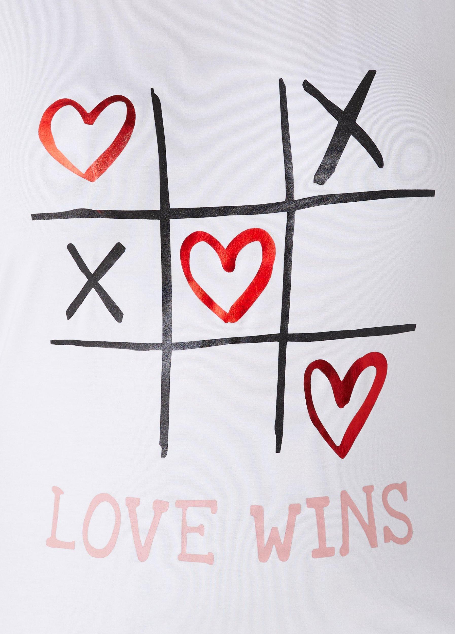 Plus Size Love Wins Paneled Graphic Tee Ashley Stewart Product Image