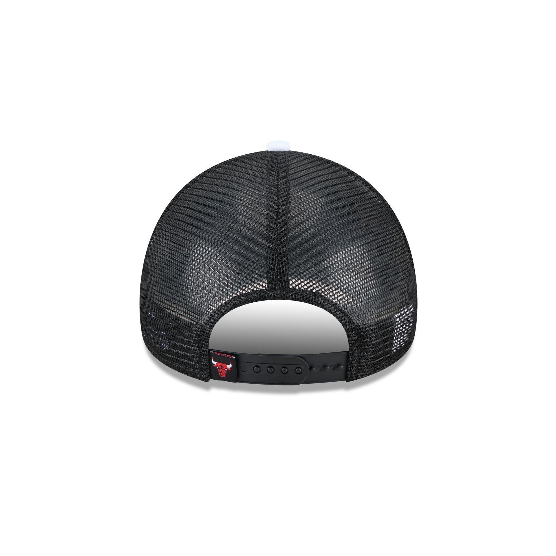Chicago Bulls Color Block 9FORTY A-Frame Trucker Snapback Hat Male Product Image