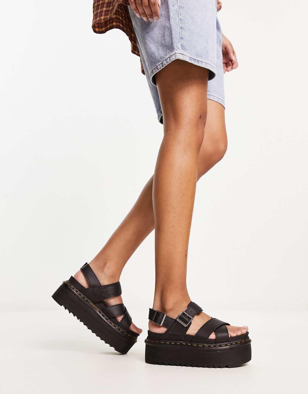 Voss II Athena Leather Strap Platform Sandals Product Image