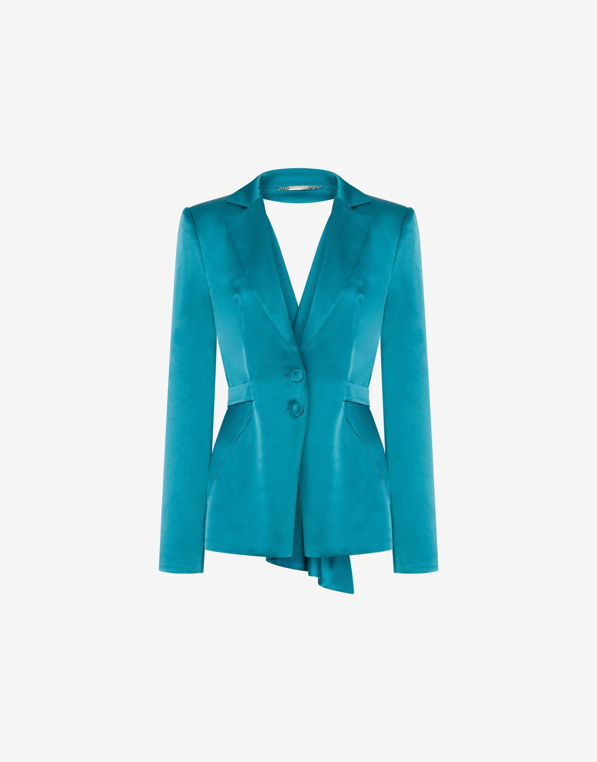 Cut-out satin jacket Product Image