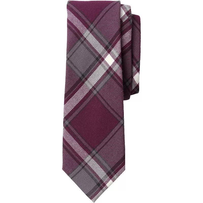 Men's Lands' End Plaid To Be Tied Tie, Clear Blue Plaid Product Image