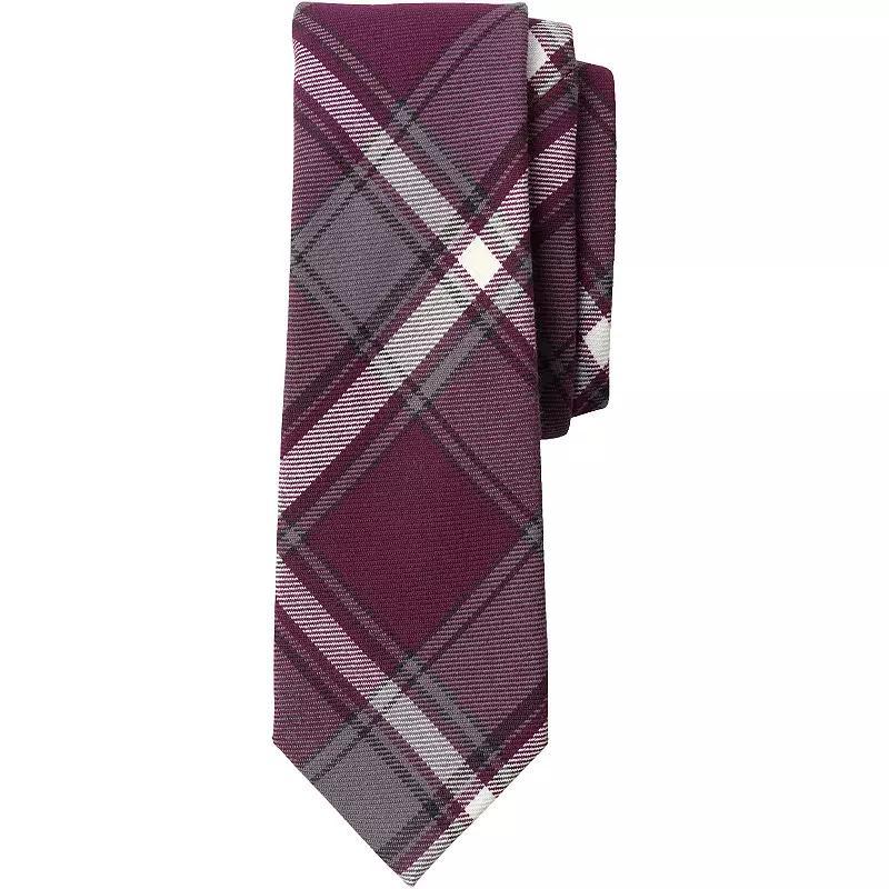 Men's Lands' End Plaid To Be Tied Tie, Clear Blue Plaid Product Image