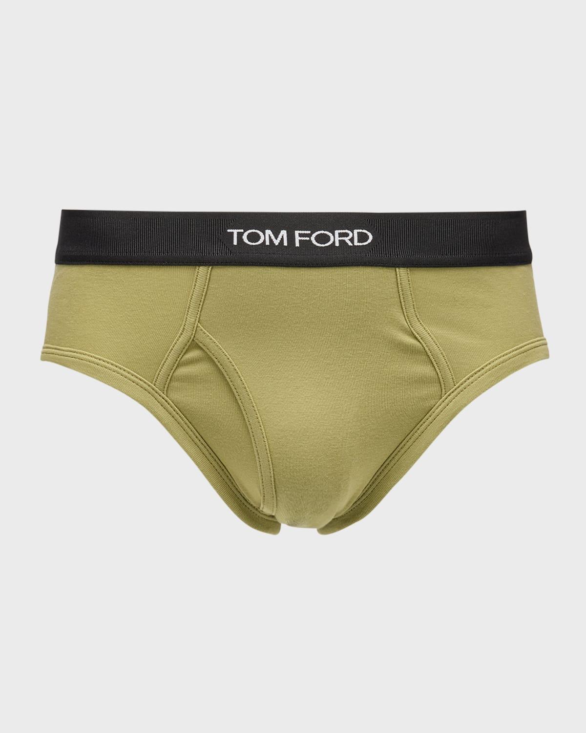 Mens Jacquard Logo Cotton Briefs Product Image