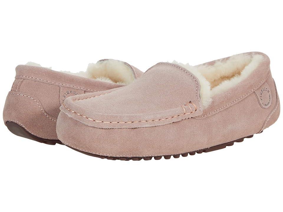 Fireside By Dearfoams Mel Wool-Lined Women's Moccasin Slippers, Size: 9, Dusty Pink Product Image
